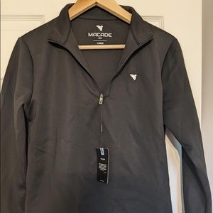 Macade Golf Jade Black Therma Quarter Zip - womens